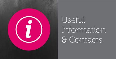Useful Contact Information .
